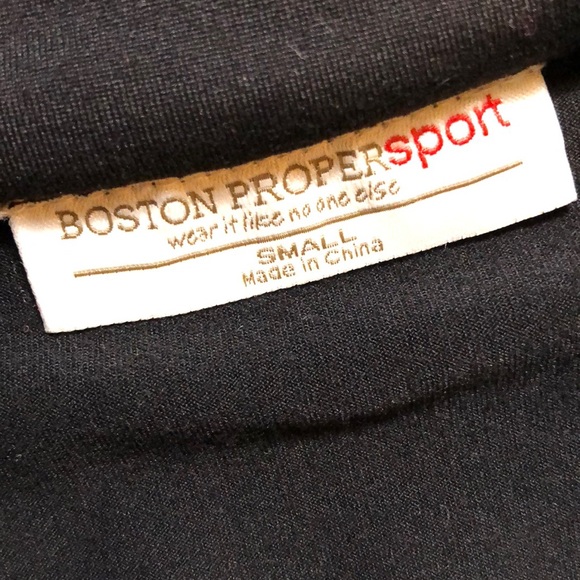 Boston Proper Sport Black Active Full Zip Hoodie - Picture 5 of 8